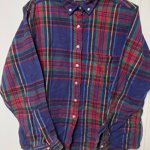 90s made in usa 엘엘빈 플란넬 셔츠