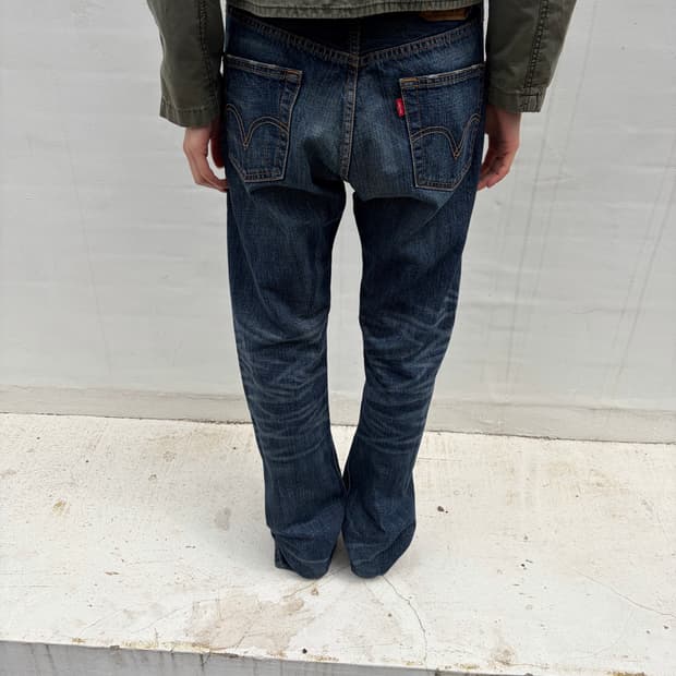 (30) 00s Levi’s 501 진청 블루 데님 