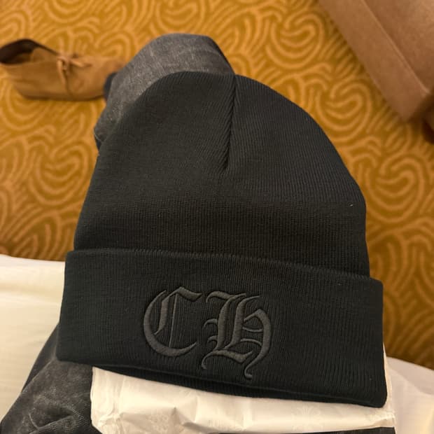 크롬하츠 워치 캡 비니 블랙