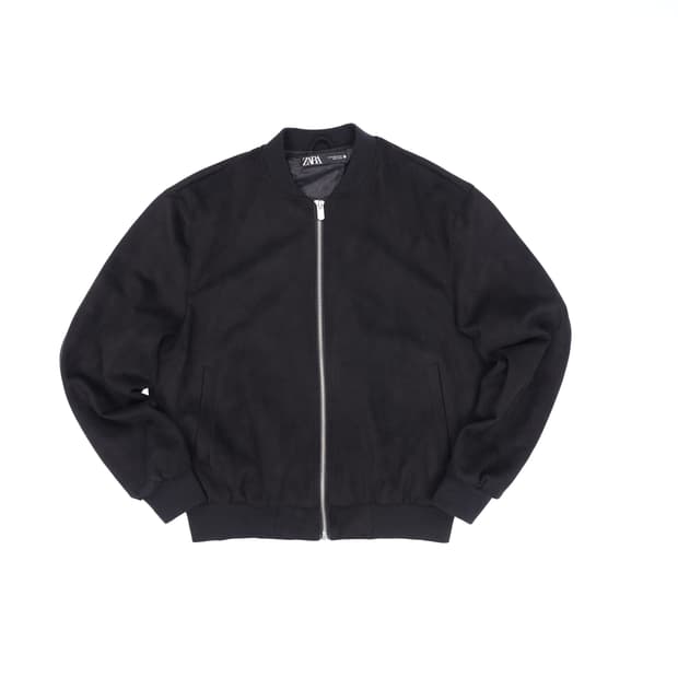 XL 자라 스웨이드 블루종 자켓 0413M