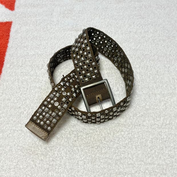 브라운 징 빈티지 벨트 