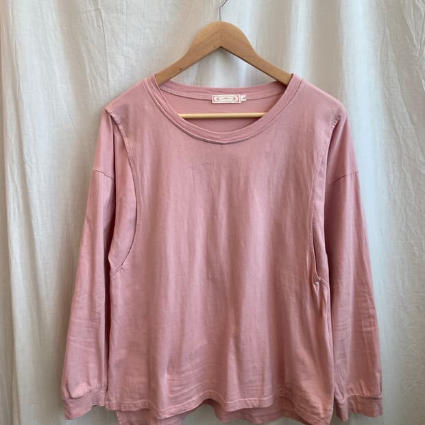 핑크 레이어 티셔츠(L)