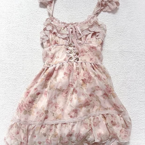 리즈리사 플로럴 원피스 히메갸루 라떼갸루