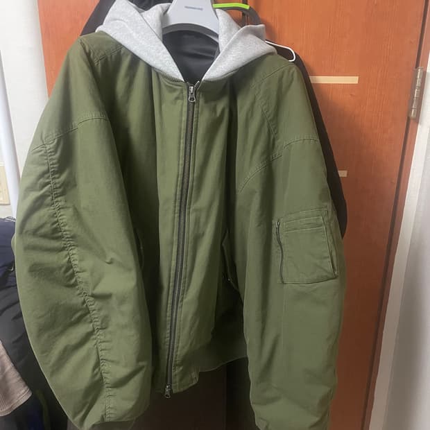 논노드 립스탑 후디드 봄버