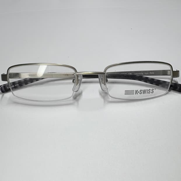 빈티지 긱시크 안경(K-SWISS 스트레이트 하프림)