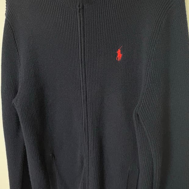 100% 정품) 폴로 니트집업 M 