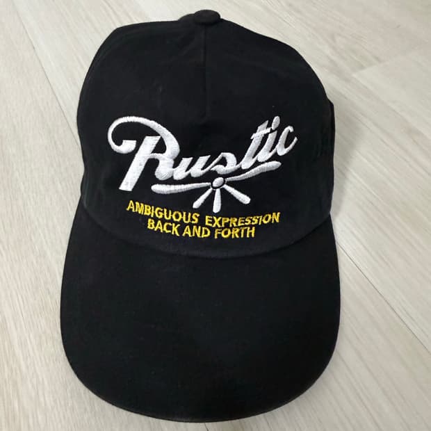 백엔포스 backandforce 러스틱 RUSTIC 블랙 볼캡