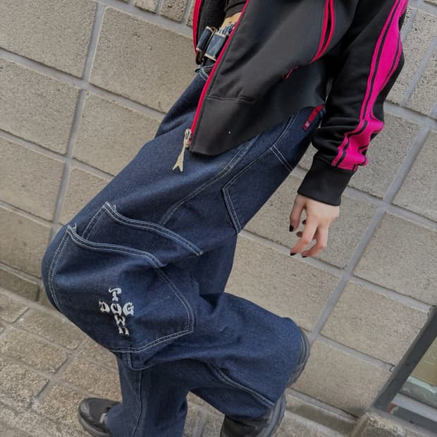 도그타운 와이드 올드스쿨 무드 데님 팬츠
