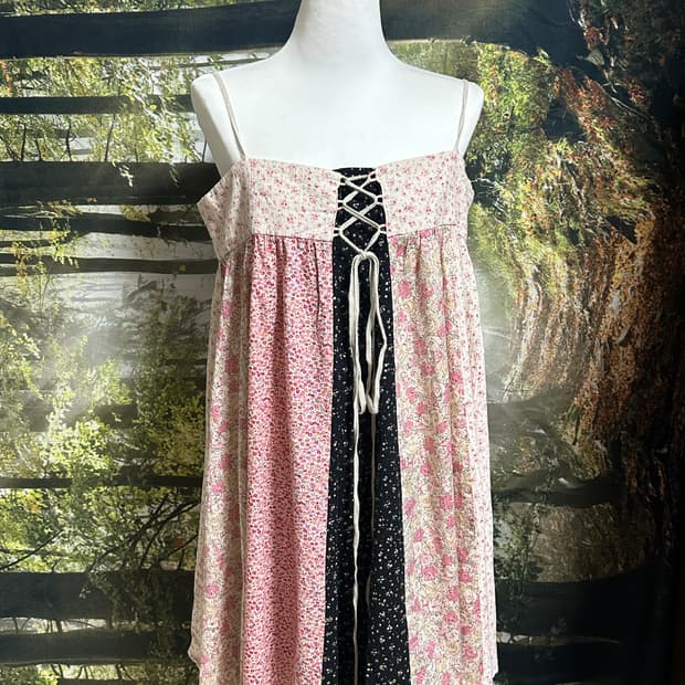 일본 katie 케이티 잔꽃 패치워크 패치 원피스 모리 모리걸 