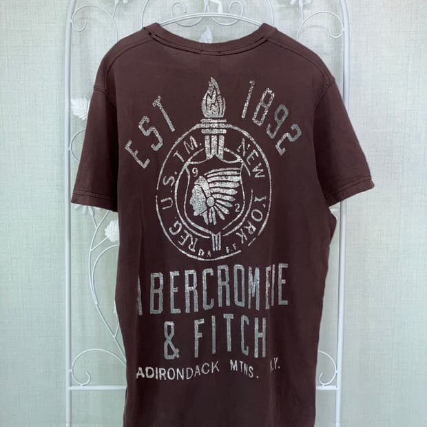 빈티지 아베크롬비 자수 반팔 티셔츠 y2k 스트릿 갸루 펑키504