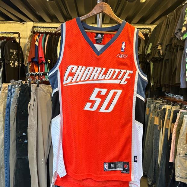 리복 NBA 샬럿 호네츠 애슬레틱 메쉬 져지