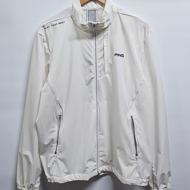 PING 핑 화이트 바람막이 자켓 100