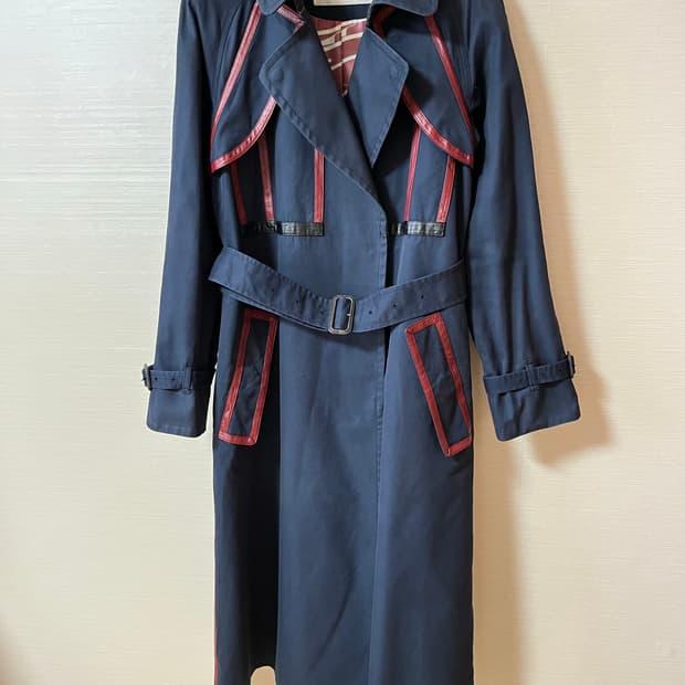 츠모리 치사토 트렌치코트 네이비 TSUMORI CHISATO