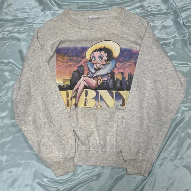 90s USA 베티붑 빈티지 스웻셔츠 맨투맨 Betty Boop