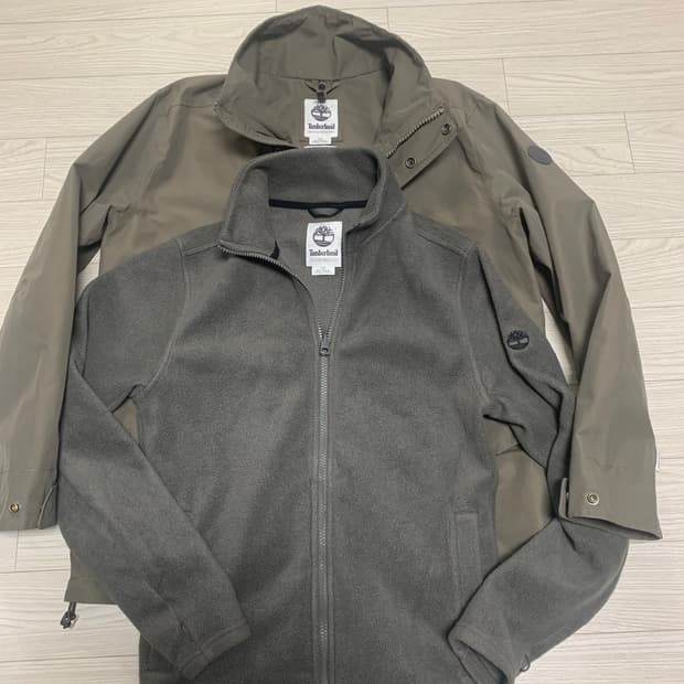 팀버랜드 플리스/바람막이 자켓 세트