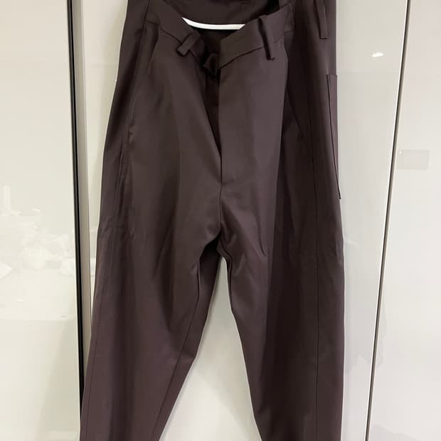 OAMC 남성 브라운 슬랙스 팬츠 