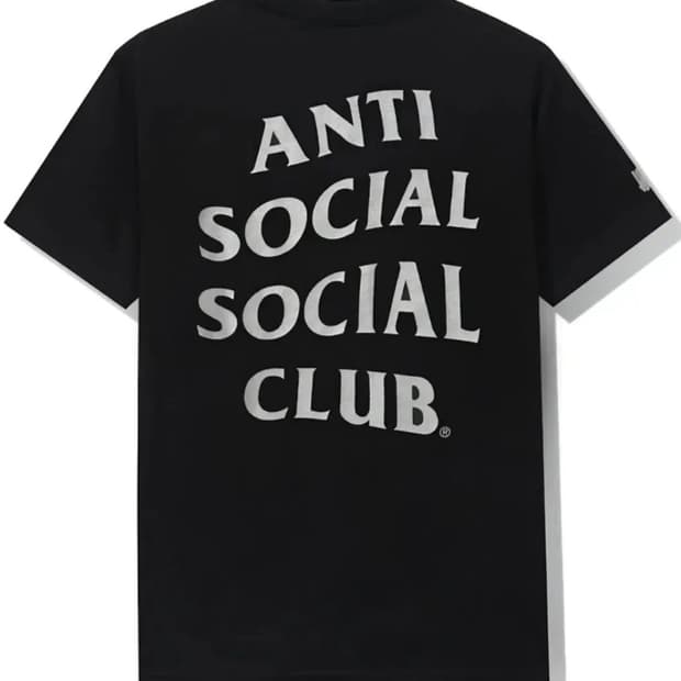 (새 상품) 안티소셜소셜클럽x언디핏 파라노이드 티셔츠