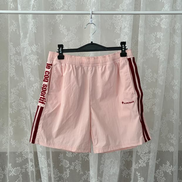 M) 르꼬끄 스포르티브 트랙 반바지 핑크