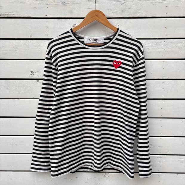 Comme des Garcons 꼼데가르송 스트라이프 롱슬리브 티셔츠