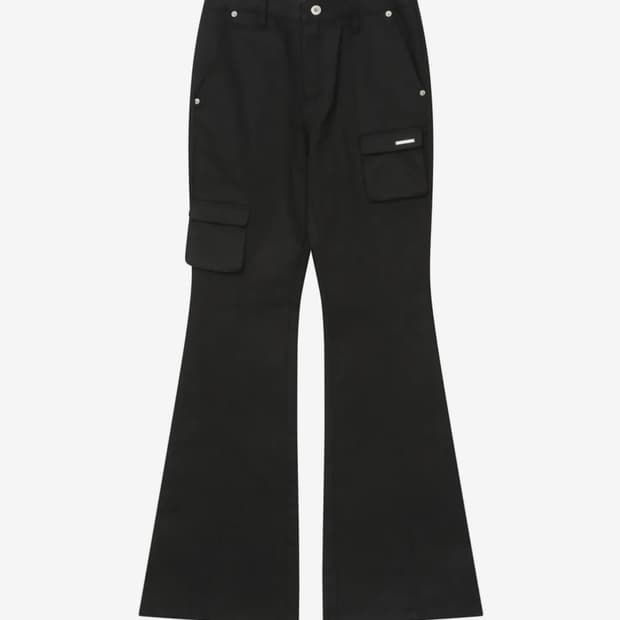 미세키서울 Line pocket cargo pants BLACK