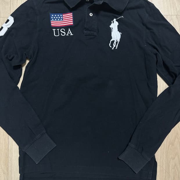 폴로 성조기 올드스쿨 카라티 s