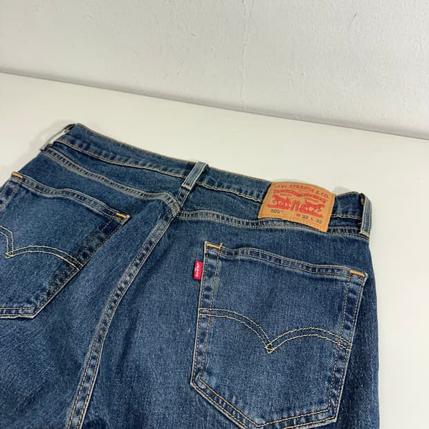 M 리바이스505 레귤러핏 진청 데님팬츠 청바지