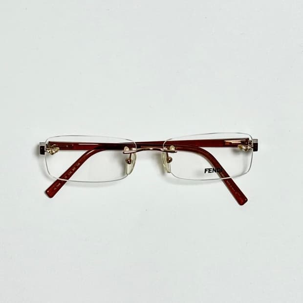 FENDI 펜디 골드 무테 안경