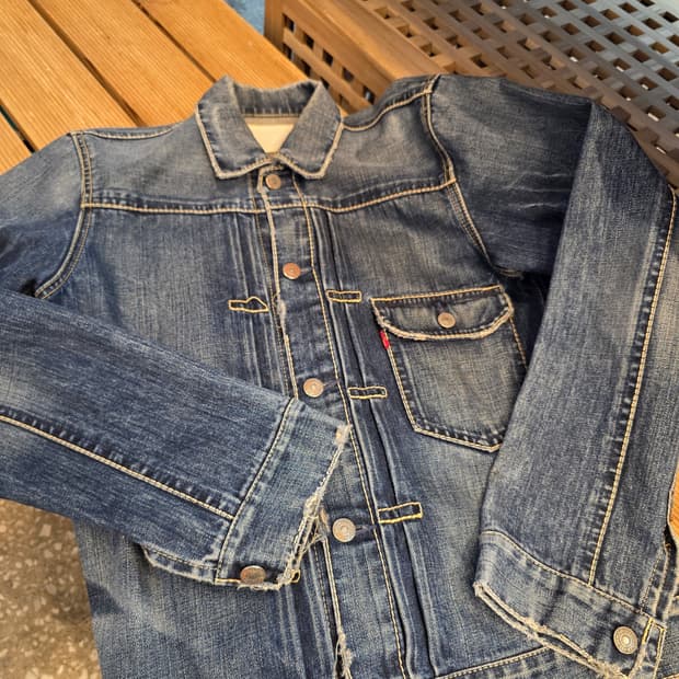 재팬 리바이스네드룹새들스티치 1세대 자켓