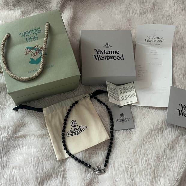정품 비비안웨스트우드 메살린 초커 블랙