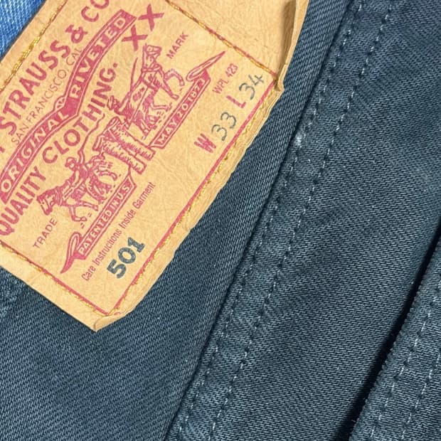 리바이스 501 흑청