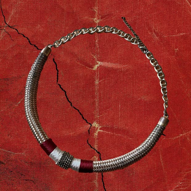 Japanese 90s 빈티지 아프리칸 엑조틱 넥크리스 초커 목걸이