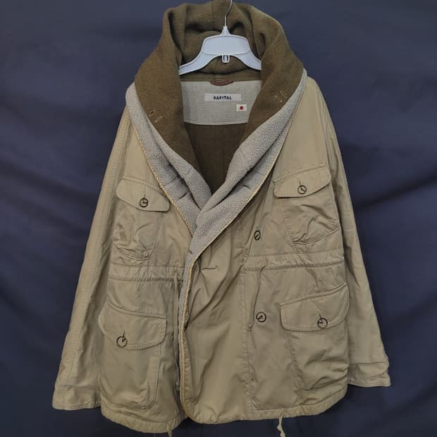 KAPITAL 캐피탈 밀리터리 아카이브 링코트