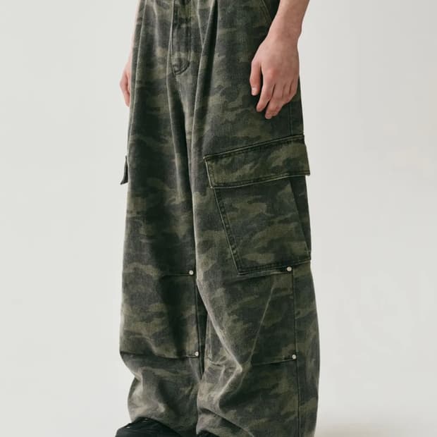 (S) 어반드레스 Side Big Cargo Pants CAMO