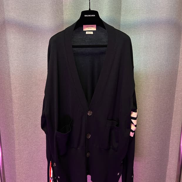 Thom Browne 4-바 메리노 울 가디건