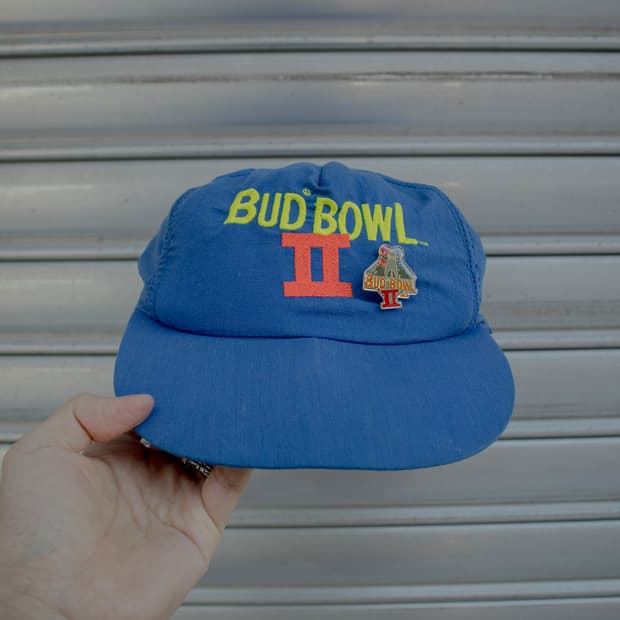 USA Budweiser Bud Bowl nylon 캡