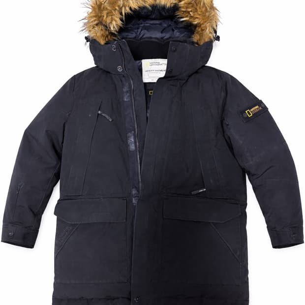 내셔널지오그래픽 유틸리티 패딩 블랙