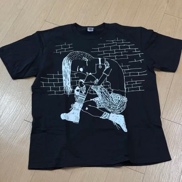 [XL] 슈프림 x 요지 야마모토 25fw 씽커 티셔츠 블랙