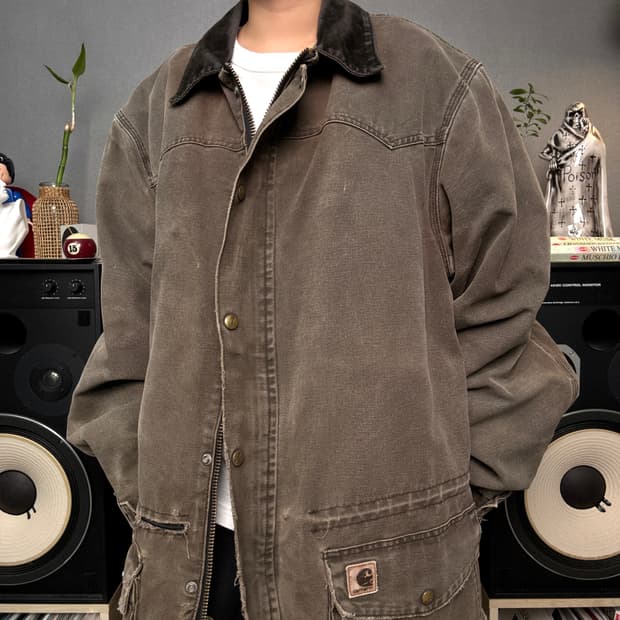 칼하트 90s 블랭킷 디트로이트자켓 c52