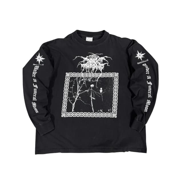 빈티지 90s Dark Throne 다크쓰론 롱슬리브 티셔츠