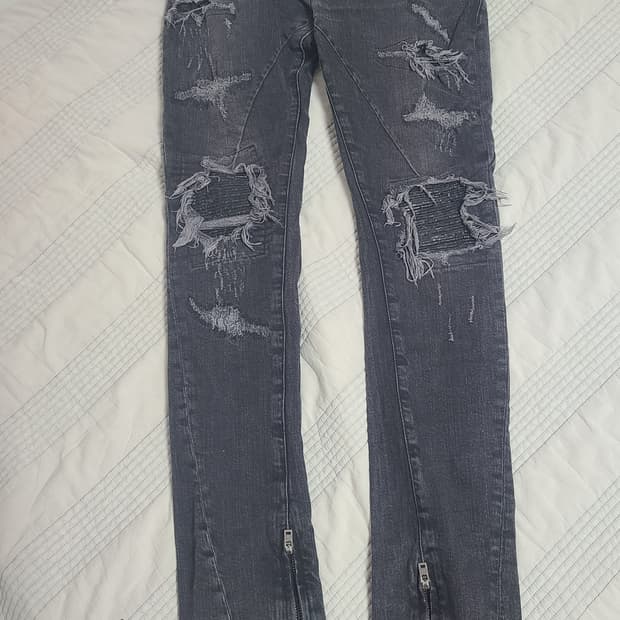 조니울프 그런지 너낌 디스트레스드 진