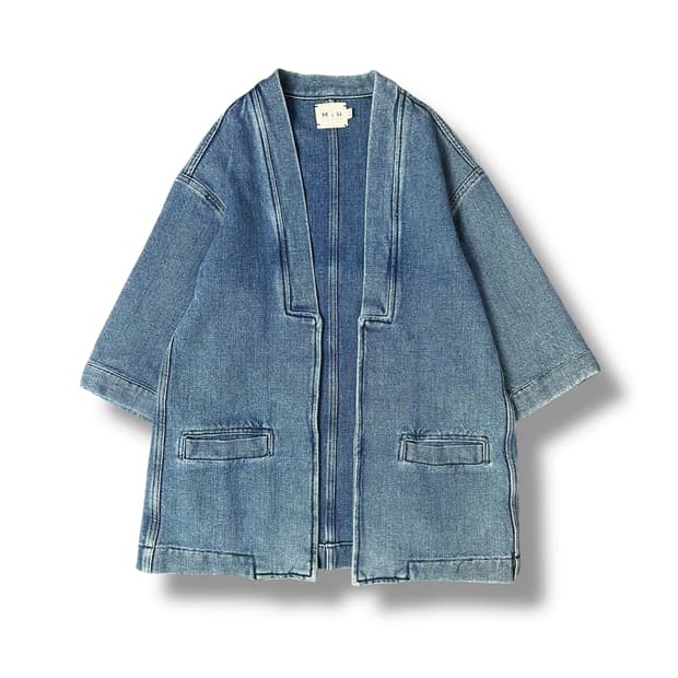 MIH 노카라 7부 투포켓 청자켓 XS
