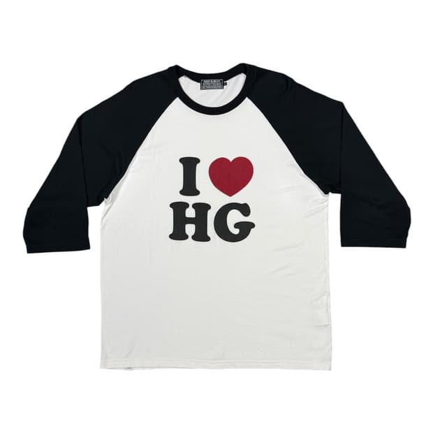 히스테릭 글래머 i<3hg 라글란 롱슬리브 티셔츠