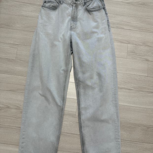 BEAKER 비이커 오리지널 세미와이드 그레이 데님