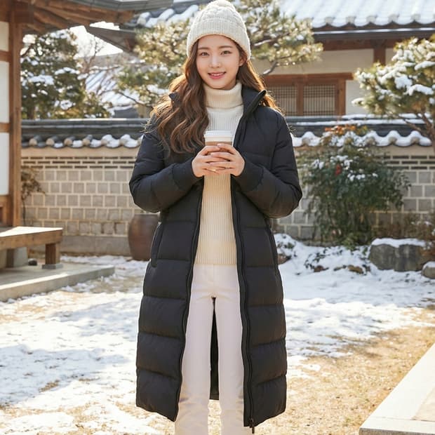 띠어리 구스다운 롱 패딩_80