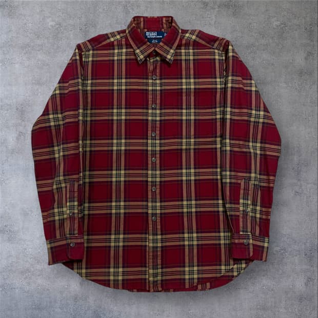 폴로 랄프로렌 믹스 컬러 체크 셔츠