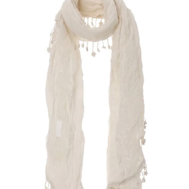 쓰리타임즈 delling scarf ivory