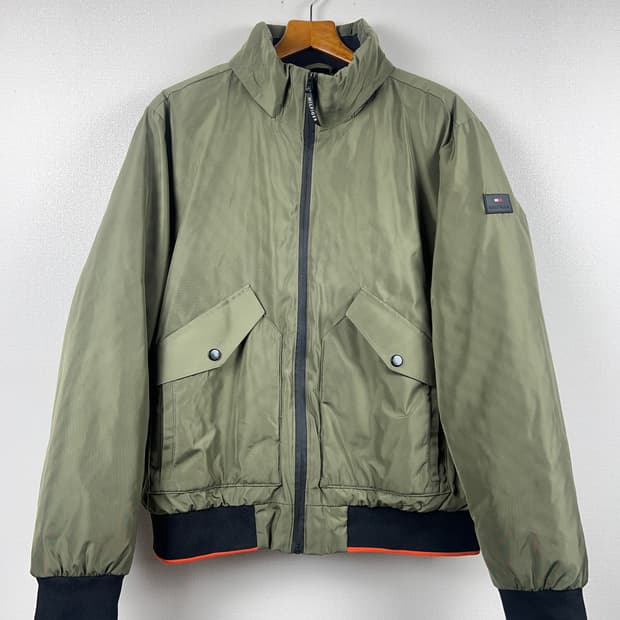 타미힐피거 남성 봄버 패딩자켓 카키 105
