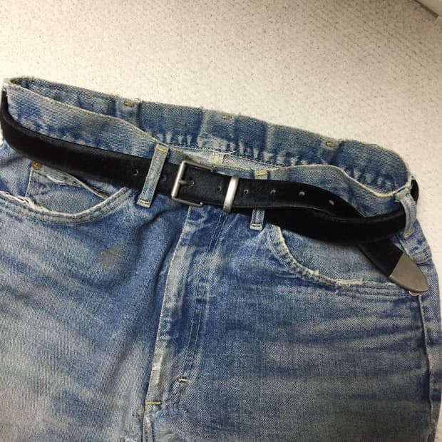 송치 레더 웨스턴 벨트