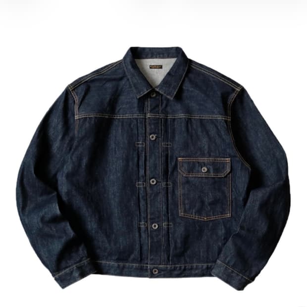 캐피틸 14온즈 데님 1st 원워시 자켓 인디고