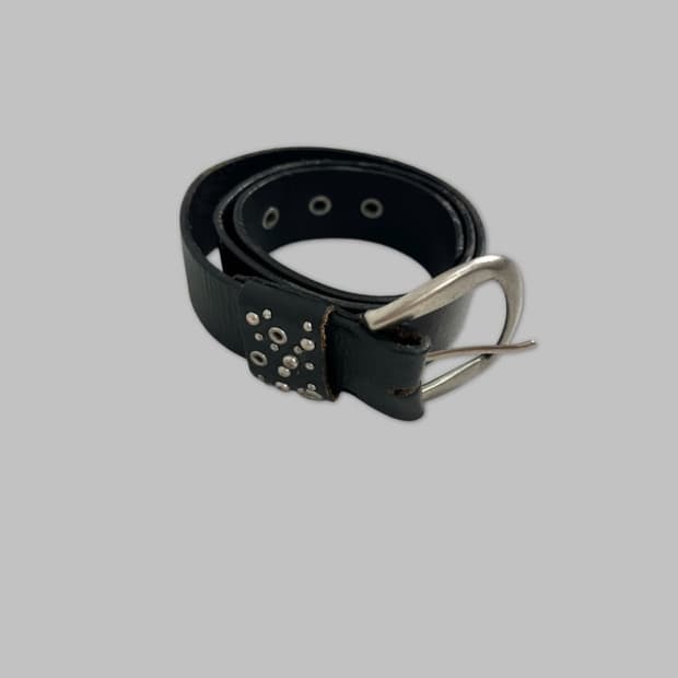 vintage crescent buckle belt